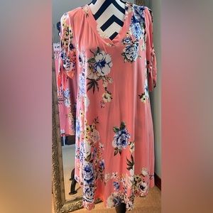 Fabulous Floral pink/salmon tunic/dress